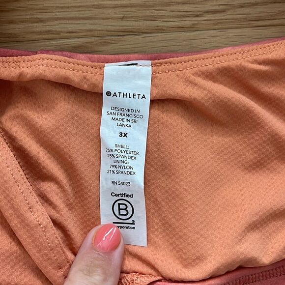 Athleta Womens Exhale Printed Sports Bra 3X Plus Size New Athletic Athleisure - Picture 6 of 7